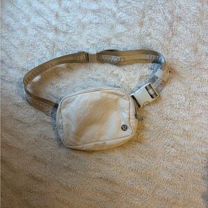 Lululemon Cream Canvas Belt Bag Fanny Pack